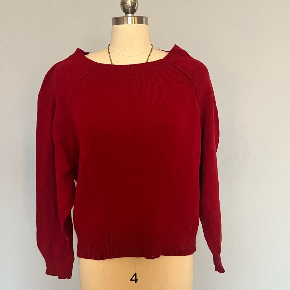 Lucky Brand Red Sweater Medium
